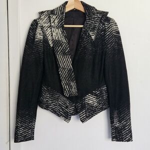 L.A.M.B. Gwen Stefani Wool Blend Chevron Jacket Size 2